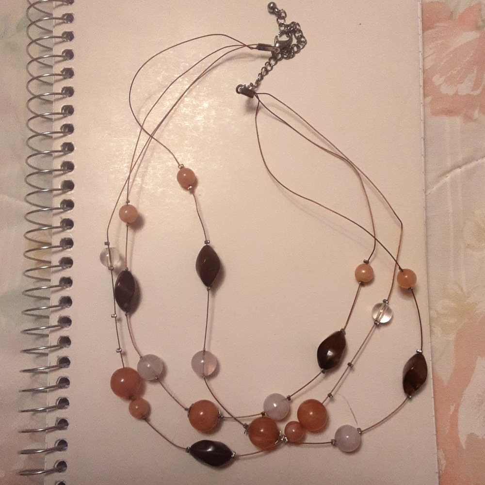 2 Wire Bead necklaces